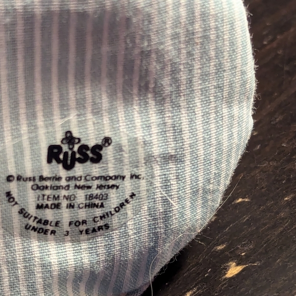 VINTAGE Russ—Blue with Blue Hair— Baby Boy Troll Doll 9" - Picture 3 of 3